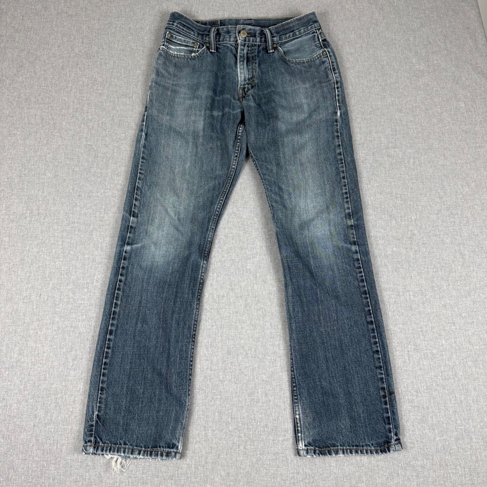 Levi Strauss & Co 514 Straight Leg Blue Jeans W30 L32 Mens Vintage Faded Wash